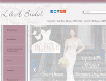 Tablet Screenshot of lhbridal.com